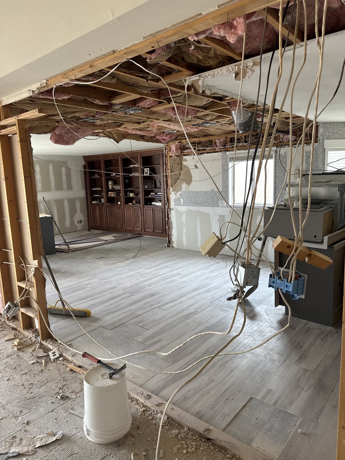 Before: kitchen during demolition